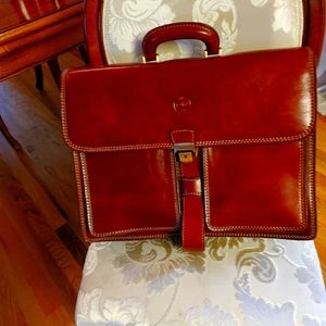 Italian leather briefcase